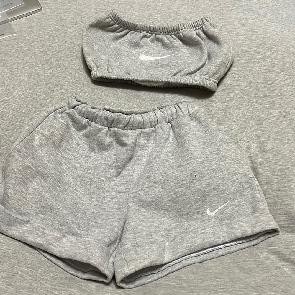 Grey reworked matching Nike set